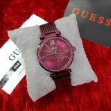 Guess Soho Pink Dial Pink Mesh Bracelet Watch For Women - W0638L6 Authentic Buy Shop Now