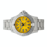 Breitling Avenger Automatic 45mm Seawolf Yellow Dial Silver Steel Strap Strap Watch for Men - A17319101/1A1 Authentic Buy Shop Now