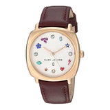 Marc Jacobs Mandy White Dial Brown Leather Strap Watch for Women - MJ1598 Authentic Buy Shop Now