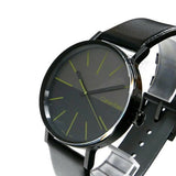 Calvin Klein Boost Black Dial Black Leather Strap Watch for Men - K7Y214CL Authentic Buy Shop Now