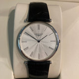 Longines La Grande Classique De Longines White Dial Black Leather Strap Watch for Women - L4.755.4.11.2 Authentic Buy Shop Now