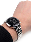 Hugo Boss Associate Black Dial Silver Steel Strap Watch for Men - 1513267 Authentic Buy Shop Now
