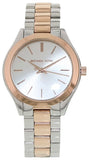 Michael Kors Slim Runway White Dial Two Tone Watch for Women - MK3204B Authentic Buy Shop Now