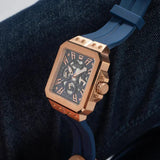 Guess Leo Chronograph Blue Dial Blue Silicone Strap Watch For Men - GW0637G3 Authentic Buy Shop Now