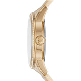 Michael Kors Ritz Pave Crystals Gold Dial Gold Steel Strap Watch for Women - MK6862 Authentic Buy Shop Now