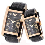 Emporio Armani Classic Black Dial Black Leather Strap Watch For Women - AR0169 Authentic Buy Shop Now