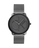 Calvin Klein Minimal Grey Dial Grey Mesh Bracelet Watch for Men - K3M517P4 Authentic Buy Shop Now
