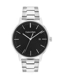 Calvin Klein City Chronograph Black Dial Silver Steel Strap Watch for Men - K2G2G14Y Authentic Buy Shop Now