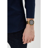 Guess Track Grey Dial Gold Steel Strap Watch for Men - GW0426G2 Authentic Buy Shop Now