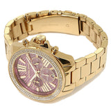 Michael Kors Wren Purple Dial Gold Steel Strap Watch for Women - MK6290 Authentic Buy Shop Now