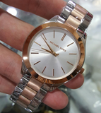 Michael Kors Slim Runway White Dial Two Tone Watch for Women - MK3204B Authentic Buy Shop Now