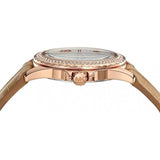 Michael Kors Mini Everest Crystals White Dial Brown Leather Strap Watch for Women - MK4719 Authentic Buy Shop Now