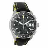 Tag Heuer Aquaracer Automatic Chronograph Black Dial Black Nylon Strap Watch for Men - CAY211A.FC6361 Authentic Buy Shop Now