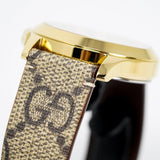 Gucci G Timeless Eye Beige Dial Beige Leather Strap Watch For Men - YA1264022 Authentic Buy Shop Now