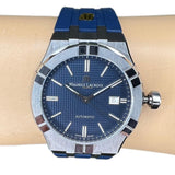 Maurice Lacroix Aikon Automatic Date Blue Dial Blue Silicone Strap Watch For Men - AI6008-SS000-430-4 Authentic Buy Shop Now