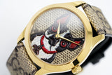 Gucci G Timeless Brown Dial Brown Leather Strap Watch For Women - YA1264056 Authentic Buy Shop Now