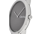 Calvin Klein Minimal Grey Dial Silver Mesh Bracelet Watch for Men - K3M211Y3 Authentic Buy Shop Now
