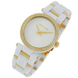 Michael Kors Delray Rose Gold Dial White Steel Strap Watch for Women - MK4315 Authentic Buy Shop Now