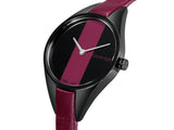 Calvin Klein Rebel Red Black Dial Red Leather Strap Watch for Women - K8P237U1 Authentic Buy Shop Now