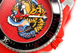 Gucci Dive Quartz Red Dial Red Rubber Strap Watch For Men - YA136315 Authentic Buy Shop Now