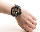 Michael Kors Wren Chronograph Gold Diamonds Dial Black Steel Strap Watch for Women - MK5879 Authentic Buy Shop Now