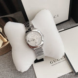 Gucci GG2570 White Dial Silver Steel Strap Watch For Women - YA142502 Authentic Buy Shop Now