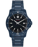 Movado Series 800 Black Dial Blue Ion Plated Steel Strap Watch for Men - 2600139 Authentic Buy Shop Now