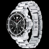 Movado Series 800 Chronograph Black Dial Silver Steel Strap Watch For Men - 2600142 Authentic Buy Shop Now