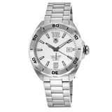 Tag Heuer Formula 1 Calibre 5 Automatic White Dial Silver Steel Strap Watch for Men - WAZ2114.BA0875 Authentic Buy Shop Now