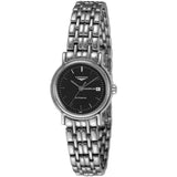 Longines Presence 25.5mm Automatic Black Dial Silver Steel Strap Watch for Women - L4.321.4.52.6 Authentic Buy Shop Now