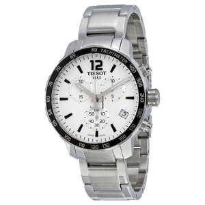 Tissot Quickster Chronograph Silver Dial Watch For Men - T095.417.11.037.00 Authentic Buy Shop Now