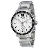 Tissot Quickster Chronograph Silver Dial Watch For Men - T095.417.11.037.00 Authentic Buy Shop Now