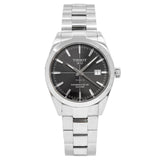 Tissot Gentleman Powermatic 80 Silicium Black Dial Silver Steel Strap Watch For Men - T127.407.11.061.01 Authentic Buy Shop Now