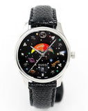 Gucci G-Timeless Moonphase Black Dial Black Leather Strap Watch For Men - YA1264045 Authentic Buy Shop Now