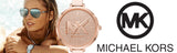 Michael Kors Charley Quartz Crystals Rose Gold Dial Rose Gold Steel Strap Watch For Women - MK4433 Authentic Buy Shop Now