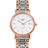 Longines Presence 38.5mm Automatic White Dial Two Tone Steel Strap Watch for Men - L4.921.1.12.7 Authentic Buy Shop Now