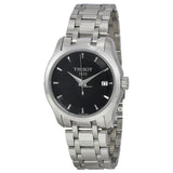 Tissot T Trend Couturier Lady Black Dial Silver Steel Strap Watch For Women - T035.210.11.051.00 Authentic Buy Shop Now