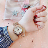 Marc Jacobs Amy White Dial Rose Gold Steel Strap Watch for Women - MBM3077 Authentic Buy Shop Now