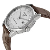 Tissot Luxury Powermatic 80 Silver Dial Brown Leather Strap Watch For Men - T086.407.16.031.00 Authentic Buy Shop Now