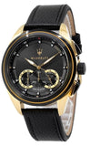 Maserati Traguardo Chronograph Black Dial Black Leather Strap Watch For Men - R8871612033 Authentic Buy Shop Now