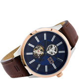 Tommy Hilfiger Spencer Blue Dial Brown Leather Strap Watch for Men - 1791642 Authentic Buy Shop Now