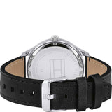 Tommy Hilfiger Spencer Skeleton Black Dial Black Leather Strap Watch for Men - 1791641 Authentic Buy Shop Now