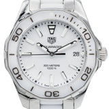 Tag Heuer Aquaracer Quartz White Dial Two Tone Steel Strap Watch Women - WAY131B.BA0914 Authentic Buy Shop Now