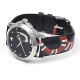 Gucci Le Marche Des Merveilles Black Dial Black Leather Strap Unisex Watch - YA1264007 Authentic Buy Shop Now