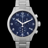 Tissot T Sport Chrono XL Classic Blue Dial Silver Steel Strap Watch For Men - T116.617.11.047.01 Authentic Buy Shop Now