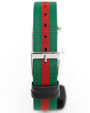Gucci G-Frame Mother of Pearl Dial Two Tone Nylon Strap Watch For Women - YA147404 Authentic Buy Shop Now
