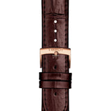 Tissot Carson Premium Powermatic 80 White Dial Brown Leather Strap Watch For Men - T122.407.36.031.00 Authentic Buy Shop Now