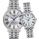 Tissot T Classic Carson Premium Automatic Lady Silver Dial Silver Steel Strap Watch for Women - T122.207.11.033.00 Authentic Buy Shop Now