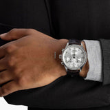 Tissot T Sport Chrono XL Classic Silver Dial Brown Leather Strap Watch For Men - T116.617.16.037.00 Authentic Buy Shop Now