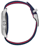 Gucci G Timless Le Marche Des Merveilles Blue & Red Dial Blue & Red Nylon Strap Unisex Watch - YA126495 Authentic Buy Shop Now